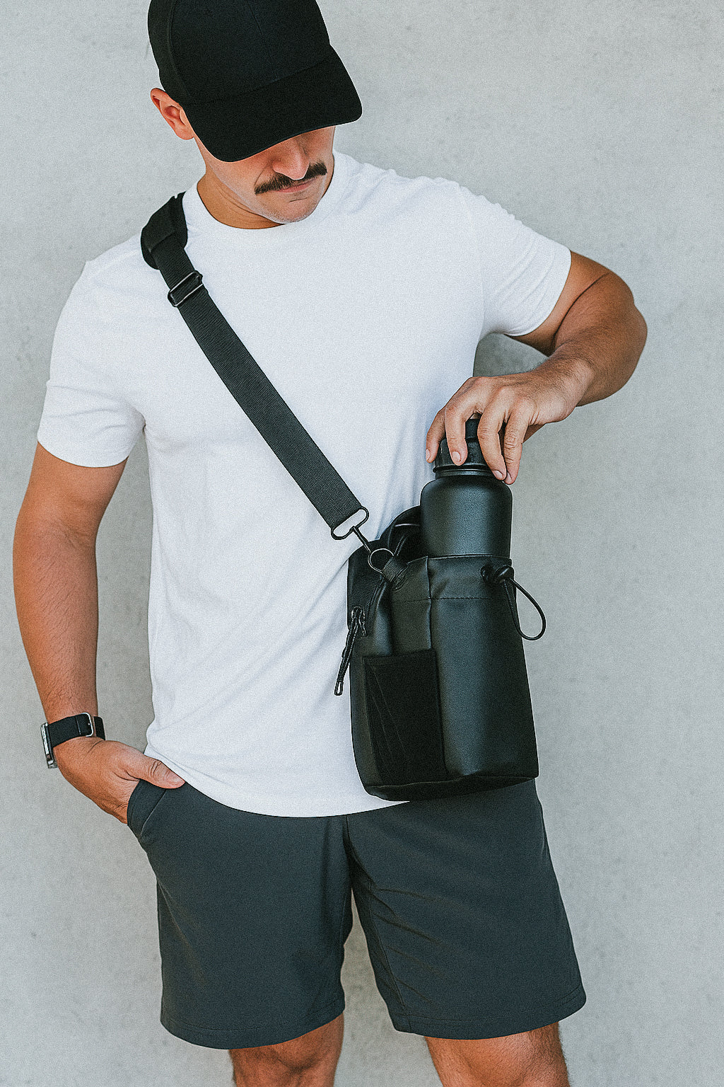 Magnetic Gym Bag Black